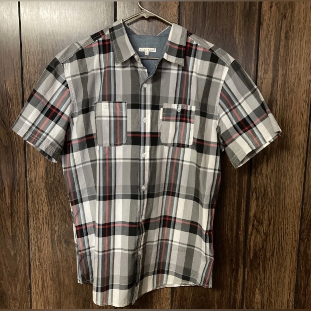 Men’s Marc Ecko Large Button Up Short Sleeve Shirt Pre-Owned